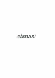 TÅGTAXI – varumärkesbild för Cabonline Group AB