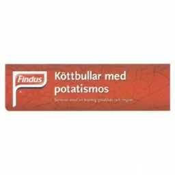 FINDUS Köttbullar med potatismos – varumärkesbild för Findus Sverige Aktiebolag