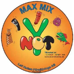 MAX MIX Y NOT Tillverkat av SCANDI CANDY AB  www.scandicandy.se Leif Hultan Försäljnings AB – varumärkesbild för Hultén Försäljning AB