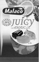 Malaco JUICY EXOTIC – varumärkesbild för Cloetta Sverige AB