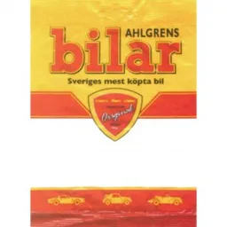 AHLGRENS bilar Sveriges mest köpta bil TRADITION Original SEDAN 1953 – varumärkesbild för Cloetta Sverige AB
