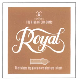 Royal THE KING OF CONDOMS The twisted top gives more pleasure to both – varumärkesbild för RFSU Aktiebolag