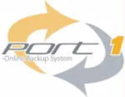 Port 1 Online backup system – varumärkesbild för Decado AB