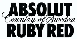 ABSOLUT RUBY RED Country of Sweden – varumärkesbild för The Absolut Company Aktiebolag