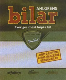 AHLGRENS bilar Sveriges mest köpta bil ORGINAL BILAR Choklad LIMITED EDITION CHOKLADLACKADE ORGINALBILAR – varumärkesbild för Cloetta Sverige AB