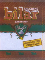 AHLGRENS bilar Jultillbehör God Jul LIMITED EDITION TOMTESLÄDAR – varumärkesbild för Cloetta Sverige AB