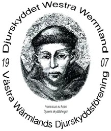 Djurskyddet Westra Wermland 1907 Västra Wärmlands Djurskyddsförening Franciscus av Assisi Djurens skyddshelgon – varumärke, VÄSTRA VÄRMLANDS DJURSKYDDSFÖRENING