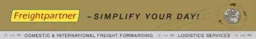 Freightpartner - SIMPLIFY YOUR DAY DOMESTIC & INTERNATIONAL FREIGHT FOWARDING LOGISTIC SERVICES – varumärkesbild för Slutplattan HOSLI 125474 M AB