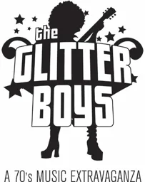 the GLITTER BOYS A 70's MUSIC EXTRAVAGANZA – varumärkesbild för Peter Besterman Aktiebolag