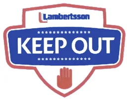 Lambertsson KEEP OUT – varumärkesbild för Lambertsson Sverige AB