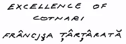 EXCELLENCE OF COTNARI FRANCJSA TARTARATA – varumärkesbild för Slutplattan HENVO 120950 AB