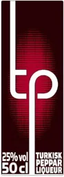 tp 25% vol 50cl TURKISK PEPPAR LIQUEUR – varumärkesbild för Saturnus Varumärkes AB