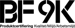 BF 9K Produktcertifiering Kvalitet/Miljö/Arbetsmiljö – varumärke, Byggföretagen i Sverige Service AB