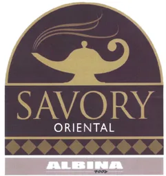 SAVORY ORIENTAL ALBINA FOOD – varumärkesbild för Albina Snacks AB