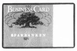 SPARBANKEN BUSINESS CARD – varumärkesbild för Swedbank AB