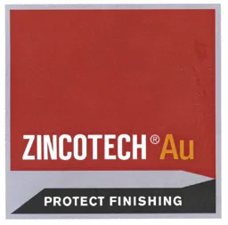 ZINCOTECH Au PROTECT FINISHING – varumärkesbild för Västsvensk Byggskruv AB