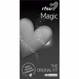 RFSU Magic THE ORIGINAL FIT MOST TESTED CONDOMS ALL PROFITS SUPPORT RFSU SEXUAL EDUCATION – varumärkesbild för RFSU Aktiebolag