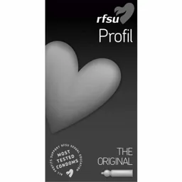 RFSU Profil THE ORIGINAL MOST TESTED CONDOMS ALL PROFITS SUPPORT RFSU SEXUAL EDUCATION – varumärkesbild för RFSU Aktiebolag