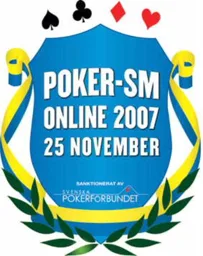 Poker-SM Online 2007 25 November Sanktionerat av Svenska Pokerförbundet – varumärke, SVENSKA POKERFÖRBUNDET