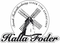 Halla Foder Svensk fodertillverkning GENOM FYRA GENERATIONER – varumärke, Halla Qvarn AB