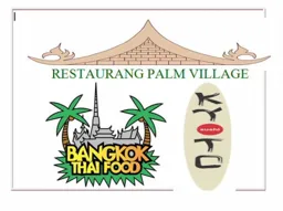 Bangkok Thai Food  och Kyoto Sushi RESTAURANG PALM VILLAGE – varumärkesbild för Nordic Green Food AB