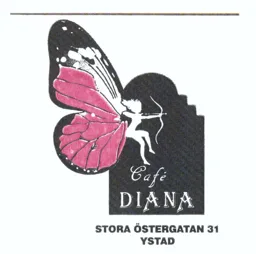 Café Diana STORA ÖSTERGATAN 31 YSTAD – varumärkesbild för Café Gunnarsson i Ystad Aktiebolag