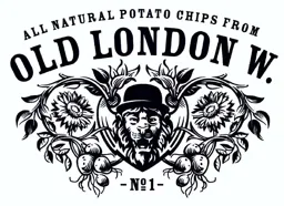 ALL NATURAL POTATO CHIPS FROM OLD LONDON W NO 1 – varumärkesbild för Orkla Snacks Sverige AB