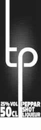 TP 25% VOL 50CL PEPPAR SHOT LIQUEUR – varumärkesbild för Saturnus Varumärkes AB