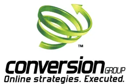Conversion Group. Online strategies. Executed. – varumärkesbild för Conversion Group AB