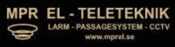 MPR EL-TELETEKNIK   LARM - PASSAGESYSTEM - CCTV   www.mprel.se – varumärke, MPR El-Teleteknik AB