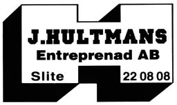 J. HULTMANS Entreprenad AB Slite 22 08 08 – varumärkesbild för J. Hultmans Entreprenad Aktiebolag
