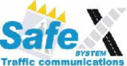 safe X System traffic communications – varumärkesbild för 3VM Consult & Invest AB