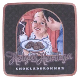 Helgas Hemliga chokladdrömmar – varumärkesbild för Presentkakan i Göteborg Aktiebolag