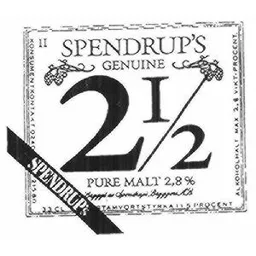 SPENDRUP'S GENUINE 2 1-2 – varumärkesbild för Spendrups Bryggeriaktiebolag