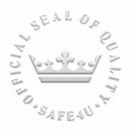 Official Seal Of Quality Safe4U – varumärkesbild för Denvell Invest AB