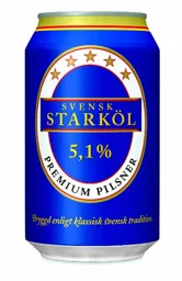 SVENSK STARKÖL 5,1 % PREMIUM PILSNER Bryggd enligt klassisk svensk tradition. – varumärkesbild för Aktiebolaget Åbro Bryggeri