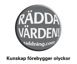 Rädda Värden raddning.com Kunskap förebygger olyckor – varumärke, RÄDDNINGSTJÄNSTEN VÄSTRA BLEKINGE