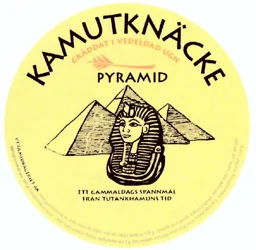 KAMUTKNÄCKE GRÄDDAT I VEDELDAD UGN PYRAMID ETT GAMMALDAGS SPANNMÅL FRÅN TUTANKHAMUNS TID PYRAMIDBAGERIET AB – varumärkesbild för Pyramidbageriet AB