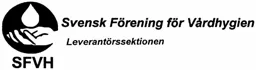 SFVH Svensk Förening för Vårdhygien Leverantörssektionen – varumärkesbild för SVENSK FÖRENING FÖR VÅRDHYGIEN