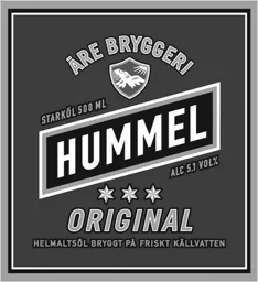 ÅRE BRYGGERI STARKÖL 500 ML HUMMEL ALC 5.1 VOL% ORIGINAL HELMALTSÖL BRYGGT PÅ FRISKT KÄLLVATTEN – varumärke, Galatea AB