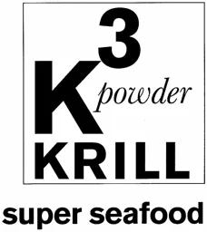 3 K powder KRILL super seafood – varumärkesbild för Life Europe AB