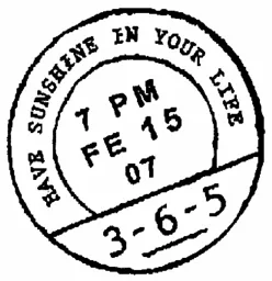HAVE SUNSHINE IN YOUR LIFE 7 PM FE 15 07 3-6-5 – varumärke, MQ MarQet AB