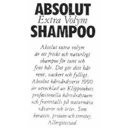 ABSOLUT SHAMPOO – varumärkesbild för The Absolut Company Aktiebolag
