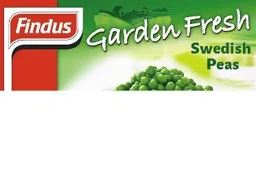 Findus Garden Fresh Swedish Peas – varumärkesbild för Findus Sverige Aktiebolag