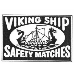 VIKING SHIP SAFETY MATCHES – varumärkesbild för Swedish Match Industries Aktiebolag