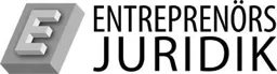 E ENTREPRENÖRS JURIDIK – varumärkesbild för Entreprenörsjuridik Sverige AB