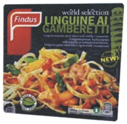 Findus world selection Linguine Al Gamberetti New – varumärkesbild för Findus Sverige Aktiebolag