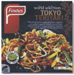 Findus world selection Tokyo Teriyaki – varumärkesbild för Findus Sverige Aktiebolag