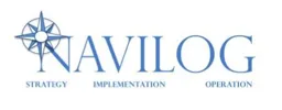 NAVILOG STRATEGY IMPLEMENTATION OPERATION – varumärkesbild för Navilog Solutions AB