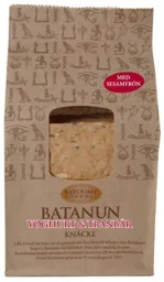 BATANUN YOGHURT & TRANBÄR KNÄCKE BAYOUMY GOURMET – varumärkesbild för Pyramidbageriet AB